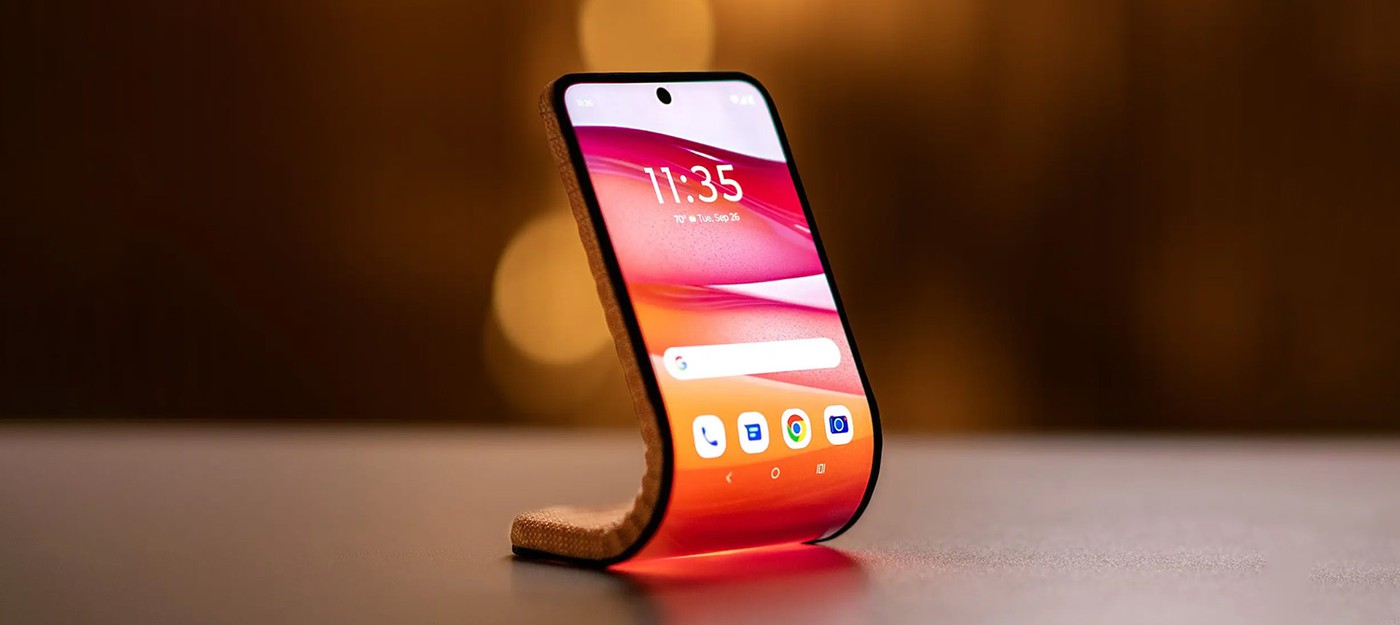 Motorola представила новый концепт телефона-браслета