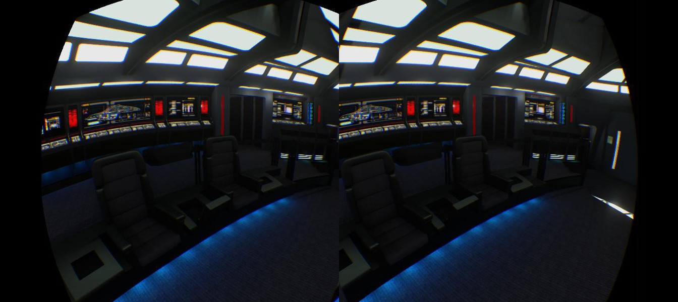 Капитанский мостик из Star Trek в виртуальной реальности для Oculus Rift