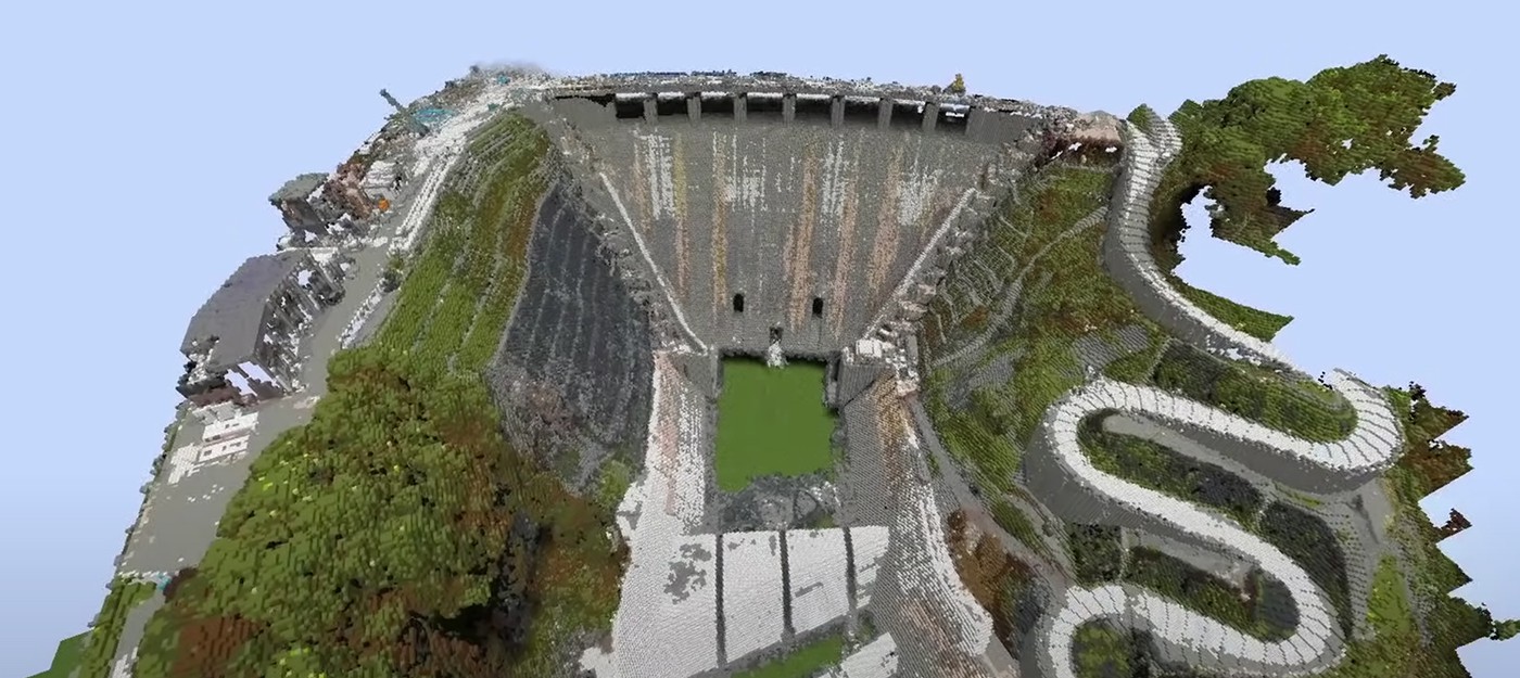 Японское правительство использовало Minecraft для демонстрации будущей плотины