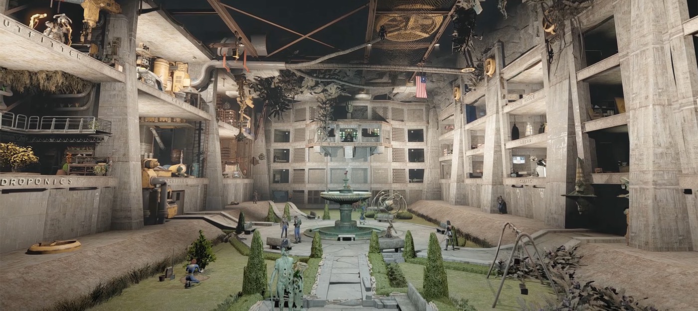 Мастер Fallout 4 потратил 100 дней на постройку настоящего убежища, доведя систему поселений до предела