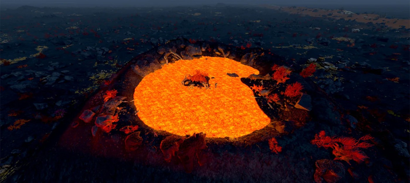 Игрок Starfield запечатлел редкий вид действующего вулкана