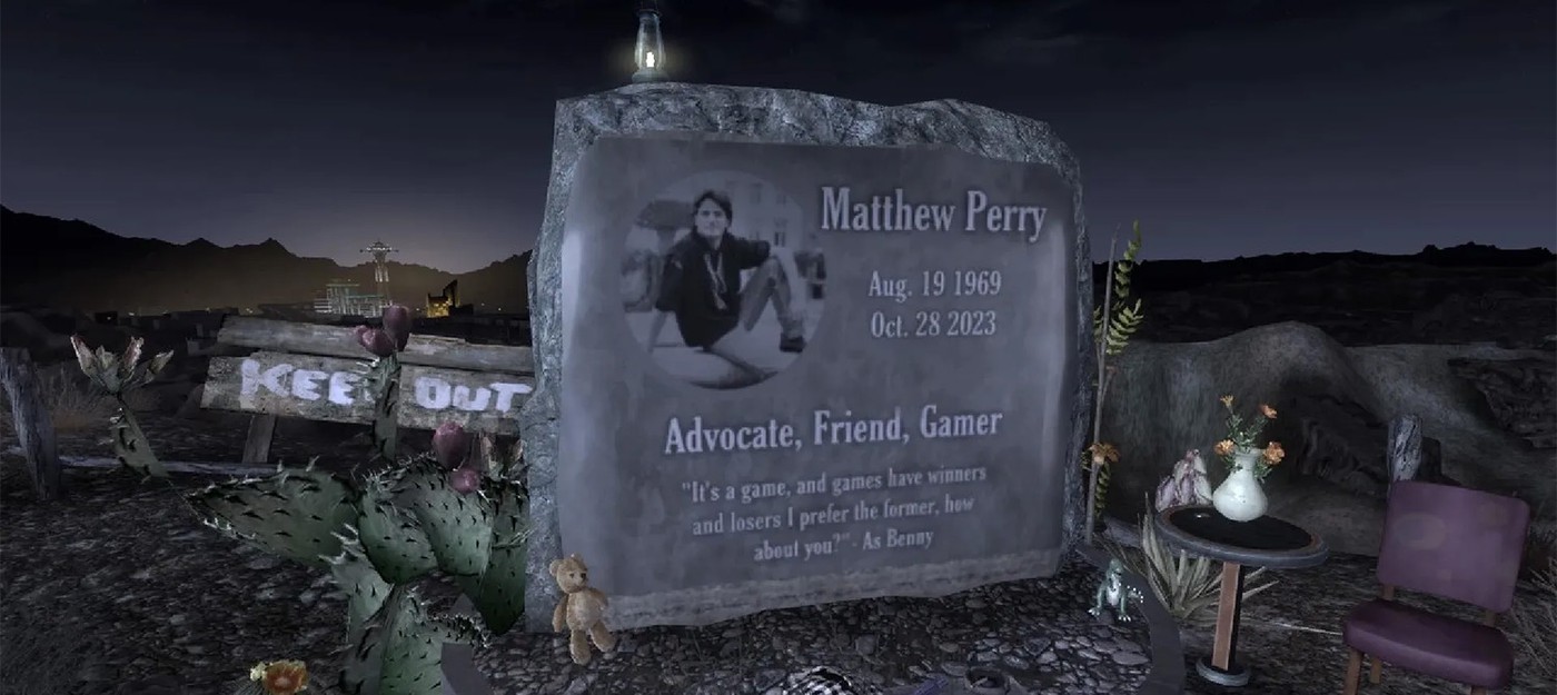 Новый мод для Fallout: New Vegas добавляет памятник Мэттью Перри