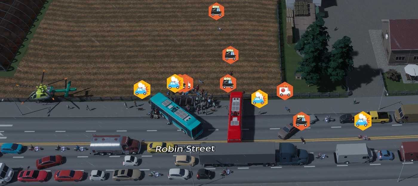 Игрок Cities: Skylines 2 в шоке от кошмарной аварии на автобусной остановке — погибли десятки людей