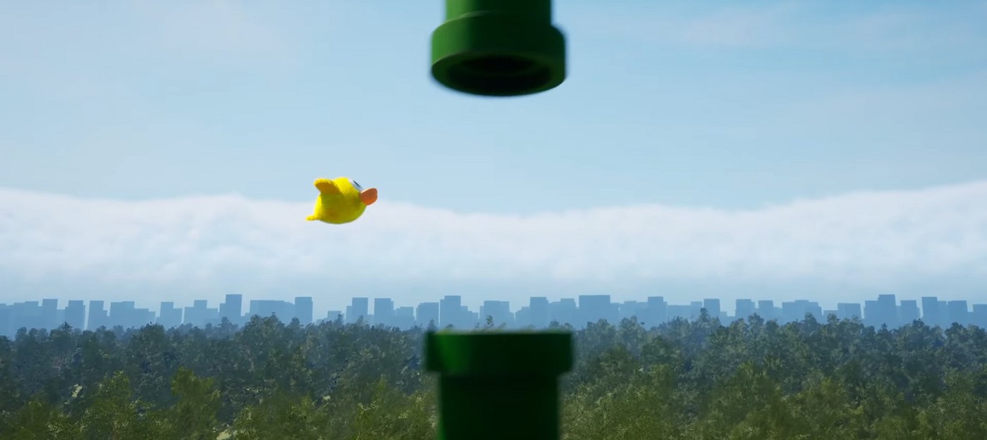 Моддер воссоздал Flappy Bird на Unreal Engine 5