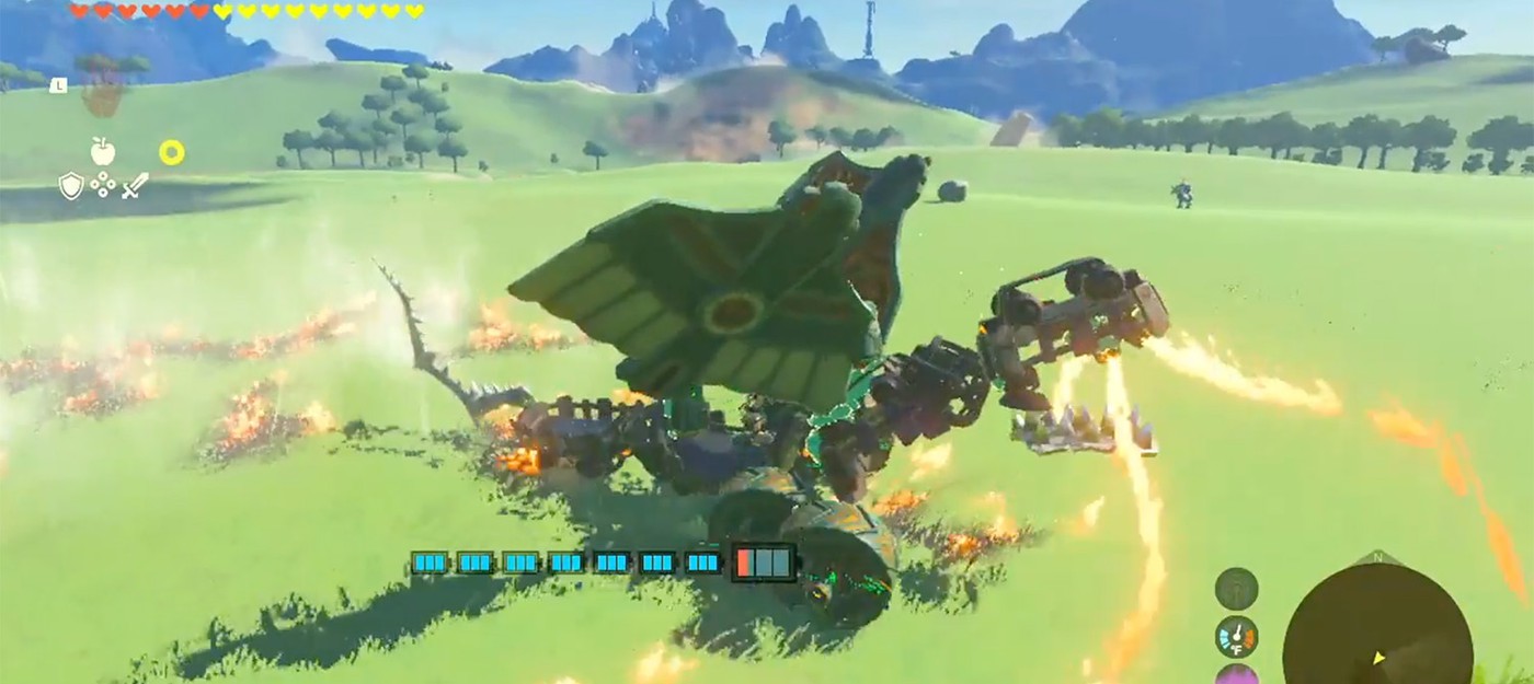 Игрок The Legend of Zelda создал огнедышащего дракона в Tears of the Kingdom