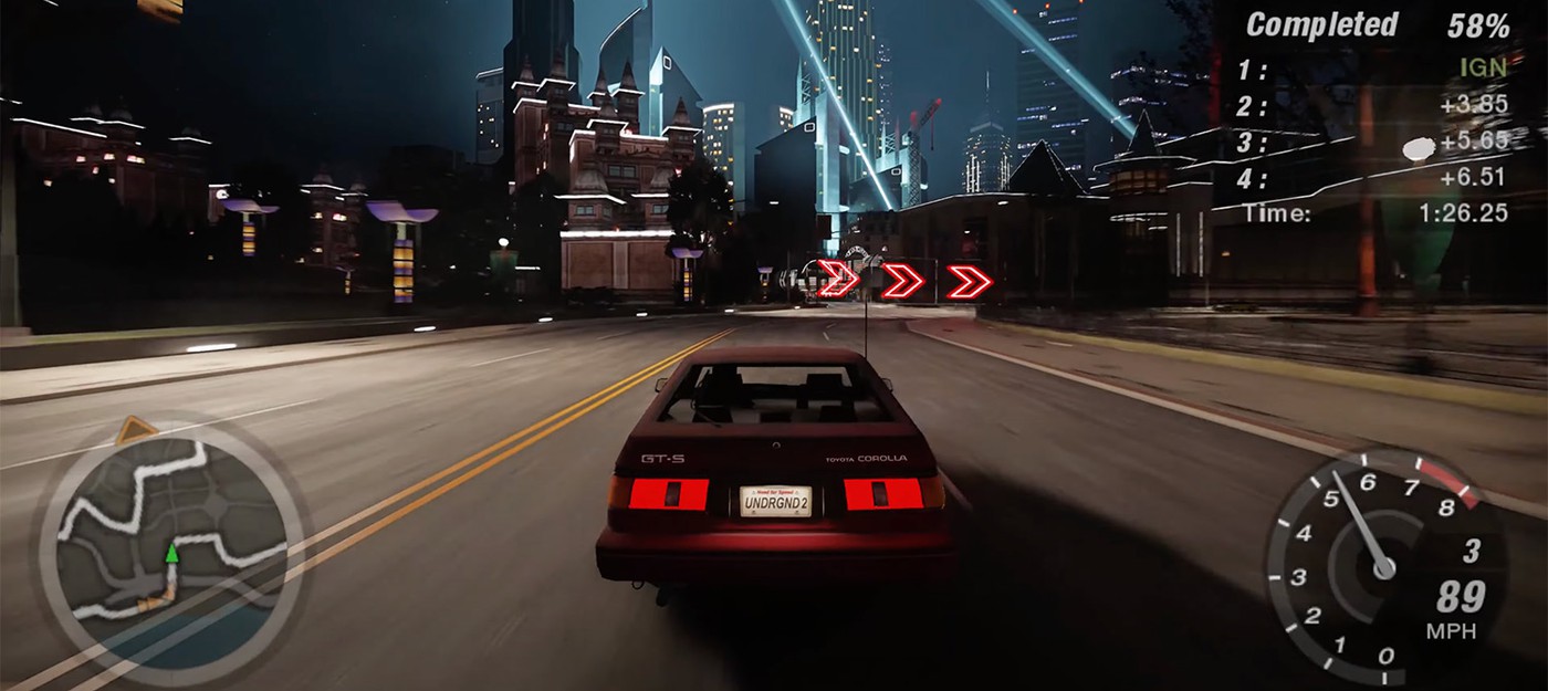 Вышло демо мода с трассировкой лучей RTX Remix для Need for Speed: Underground 2