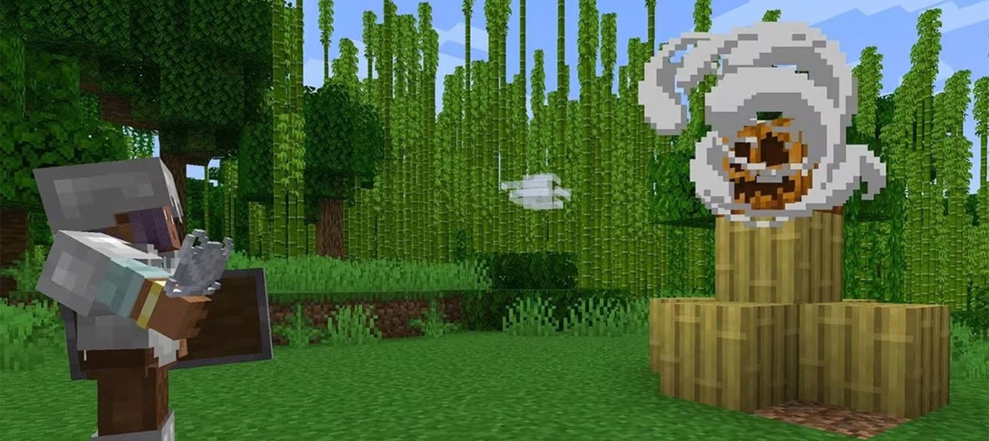 Игроки Minecraft в восторге от новых Ветряных зарядов, позволяющих прыгать высоко в воздух