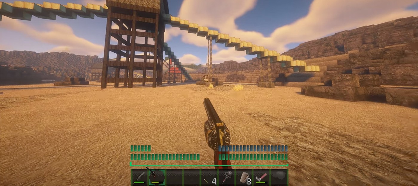 Этот мод для Minecraft воссоздает весь мир Fallout: New Vegas с реалистичными механиками стрельбы
