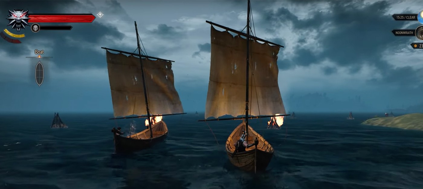 Новый мод для The Witcher 3 возвращает вырезанные гонки на лодках