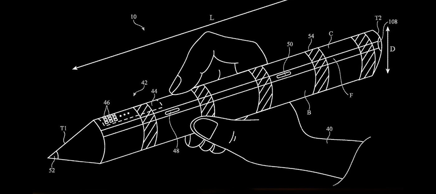 Apple получила патент на модульный Pencil с новыми функциями, добавляемыми с помощью сменных рукавов