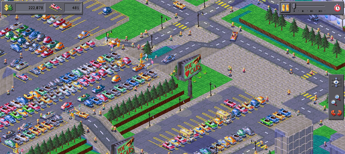 В сатирическом градостроительном симуляторе ваша цель — превратить пешеходные города в парковки и с помощью пропаганды убедить людей, что это именно то, чего они хотят