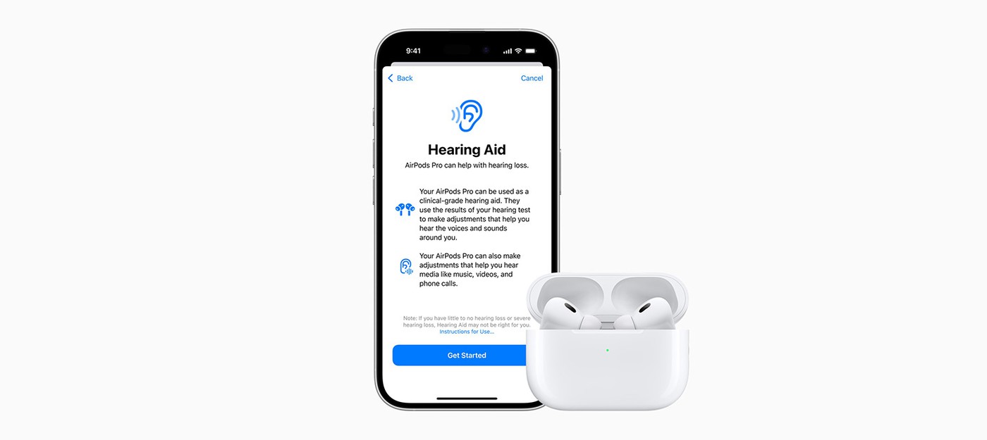 Обновление Apple AirPods Pro превратит наушники в медицинский слуховой аппарат