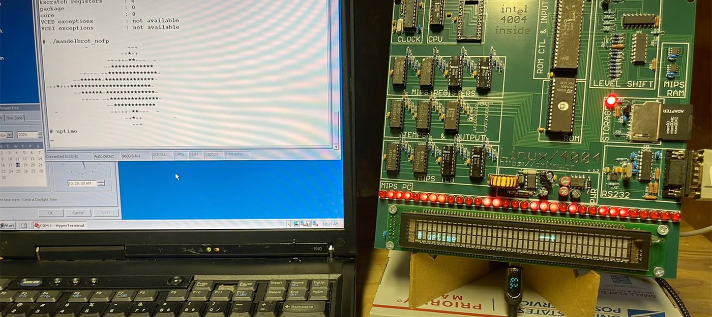 Умелец запустил Linux на процессоре 1971 года — загрузка ядра заняла 5 дней