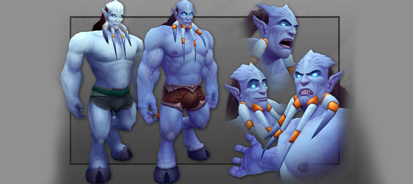 Обновленные модели Дренеев World of Warcraft