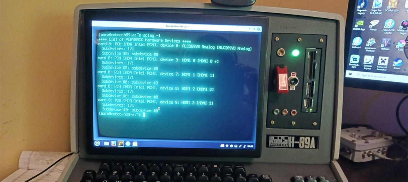 Поклонница Fallout создала полностью функциональный терминал из сломанного компьютера