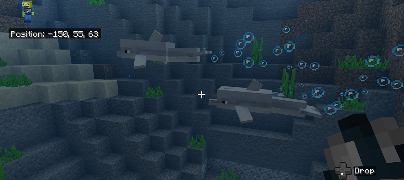 Игрок Minecraft столкнулся с поистине редким моментом – дельфин убил опасного Иссушителя