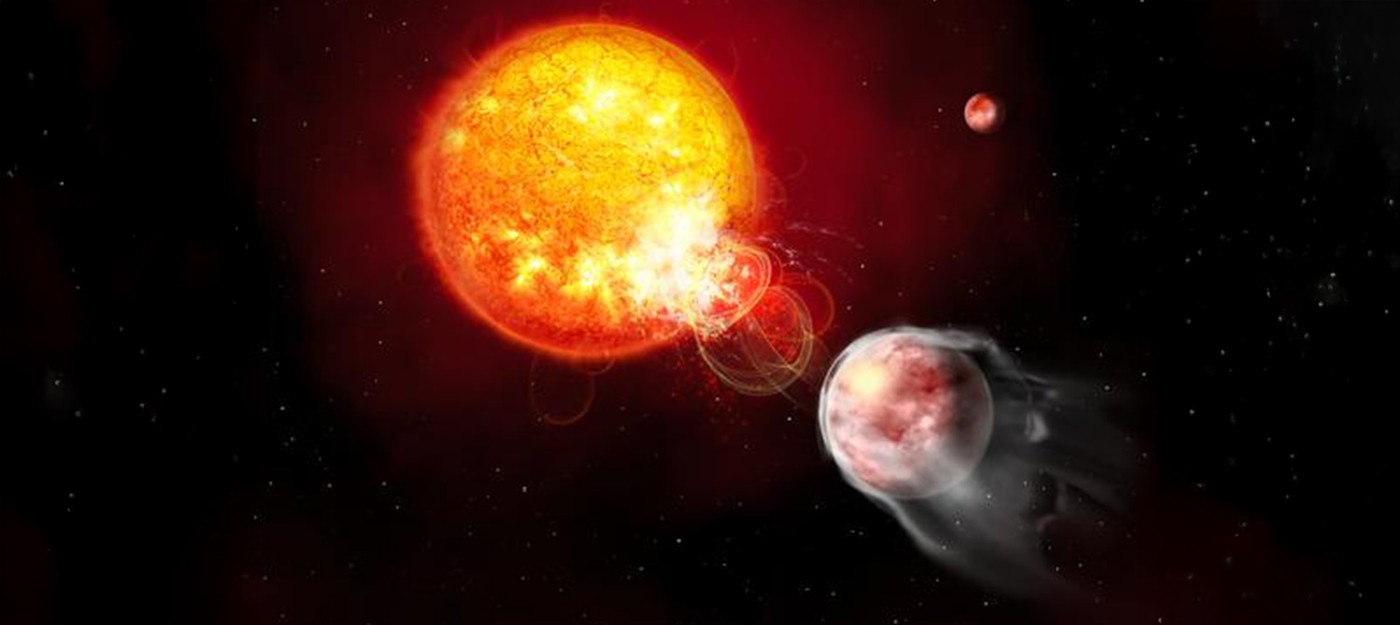 Астрономы обнаружили планету-самоубийцу провоцирующую разрушительные вспышки своей звезды