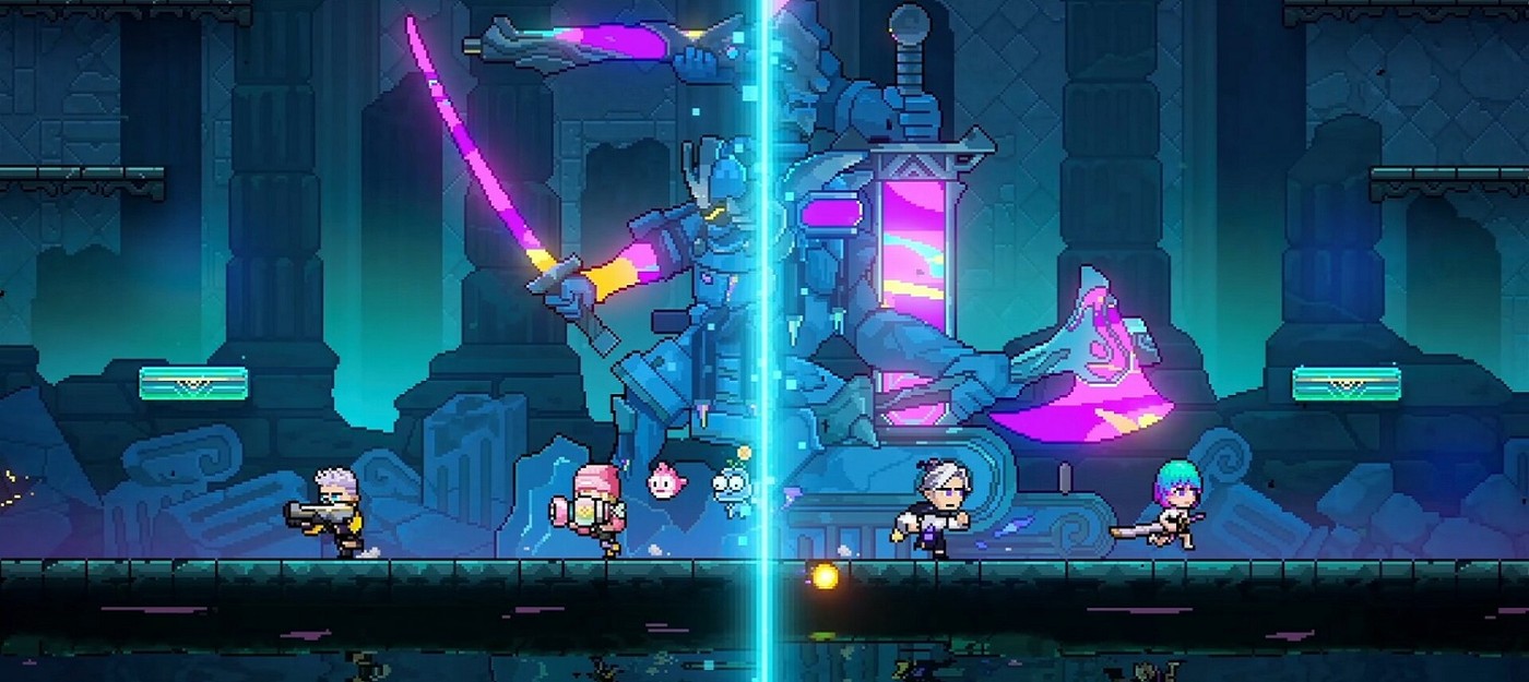 Новое видео кибермифического рогалика Neon Abyss 2 посвятили кооперативному прохождению
