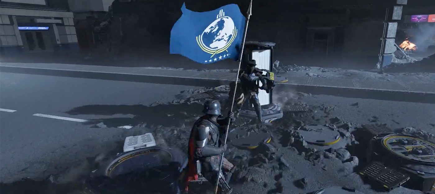 Игроки Helldivers 2 обнаружили, что обновленный флаг приводит к вылету из игры всех, кроме самого флагоносца