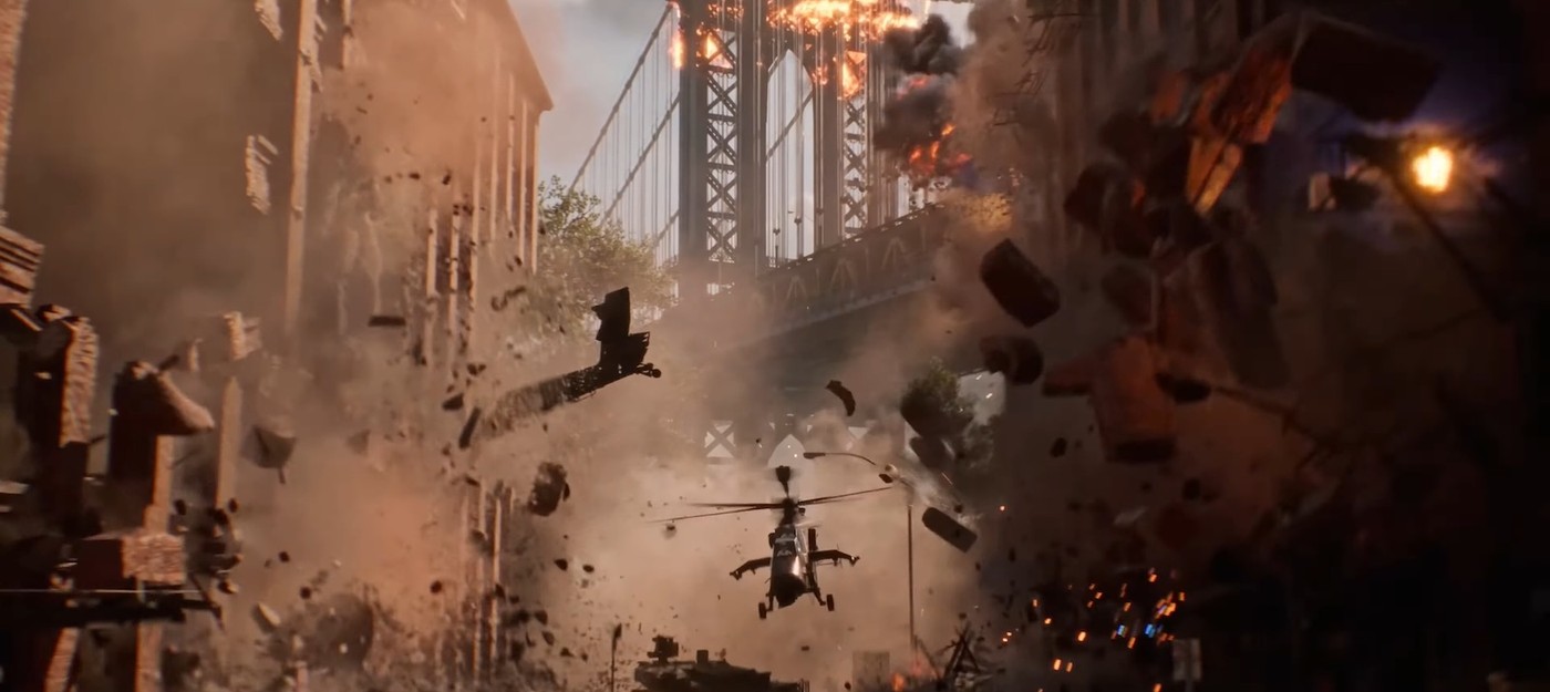 Выступление президента США, разрушения всего и взрыв плотины в трейлере Battlefield 6