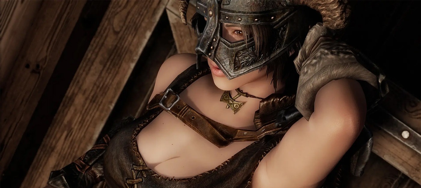 Спустя тысячи часов в Skyrim игрок обнаружил разную форму рогов Железного шлема для мужских и женских персонажей