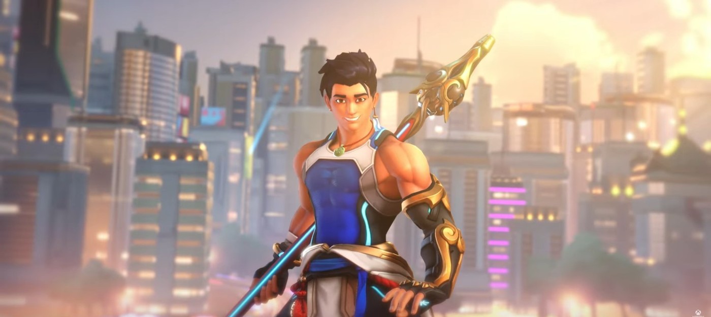 Азиатский маг воды с посохом в трейлере нового героя поддержки Overwatch 2