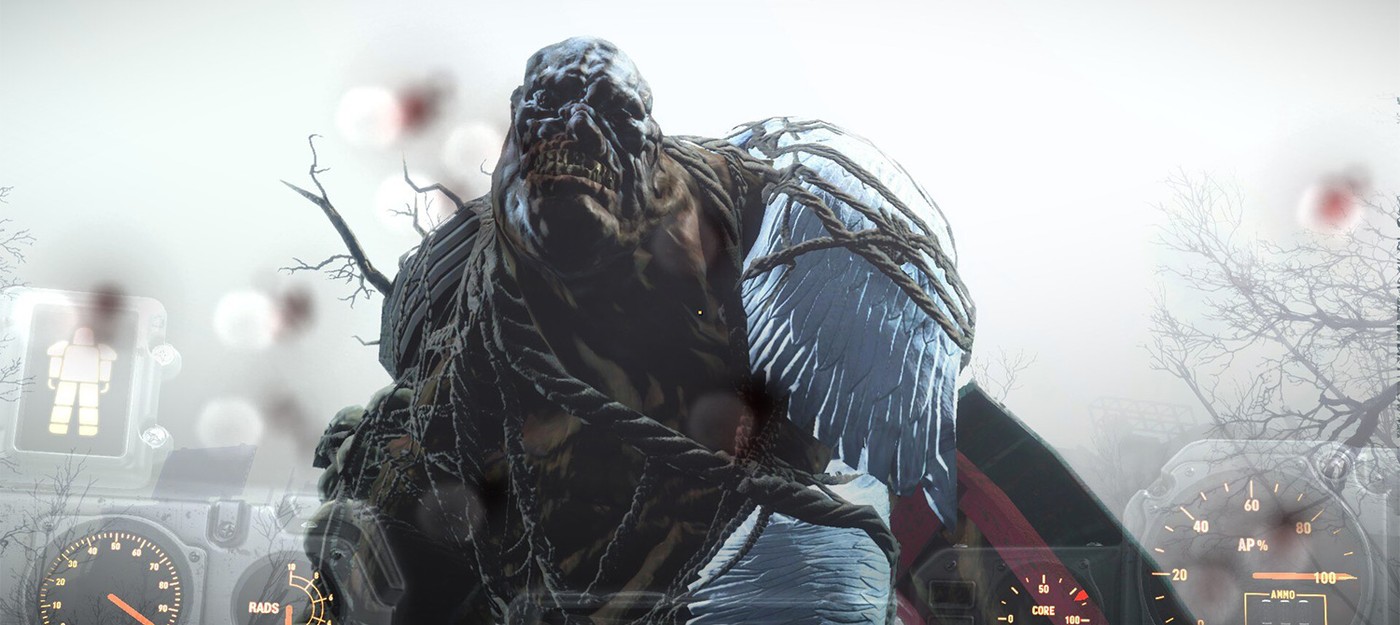 Игрок Fallout 4 устроил эпичное уничтожение супермутанта с помощью силового кулака и ядерного минизаряда,