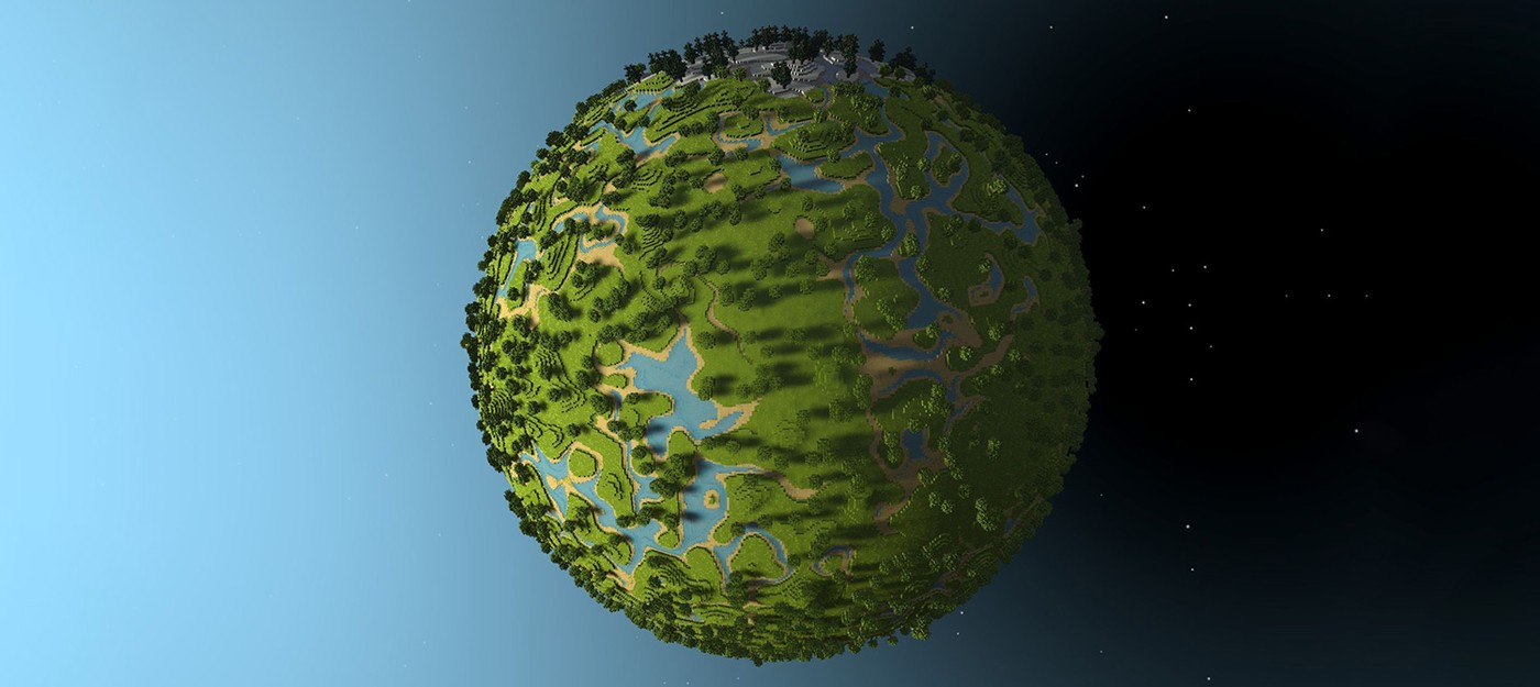 Разработчик нашел способ создать сферическую версию Minecraft с реалистичной гравитацией