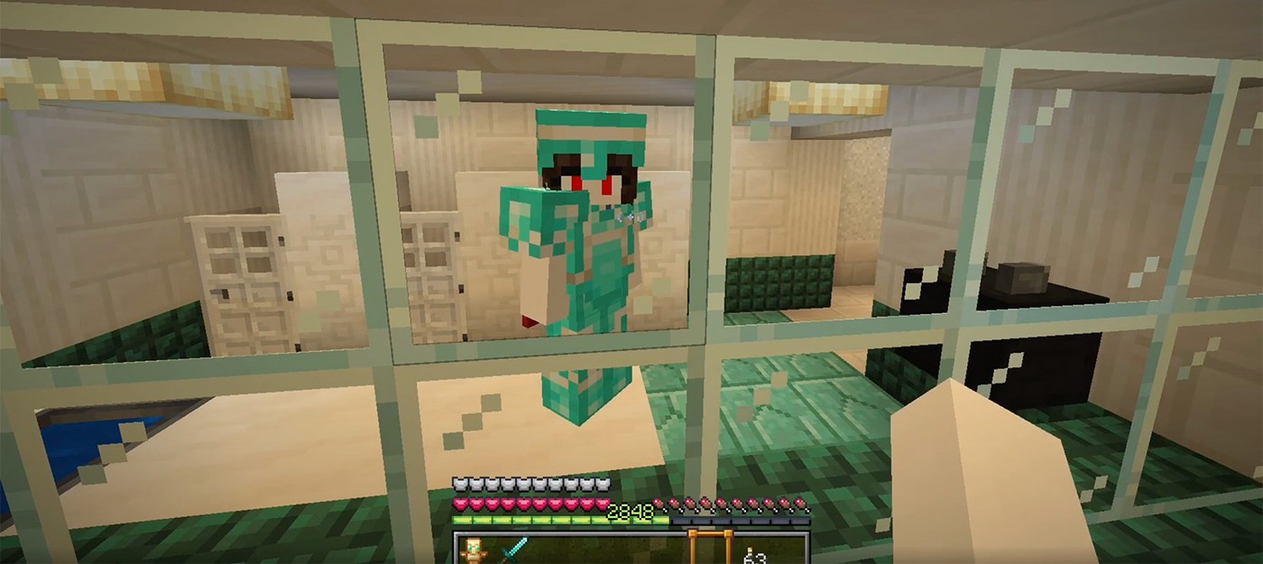Игрок Minecraft создал рабочие зеркала с помощью трюка из кино