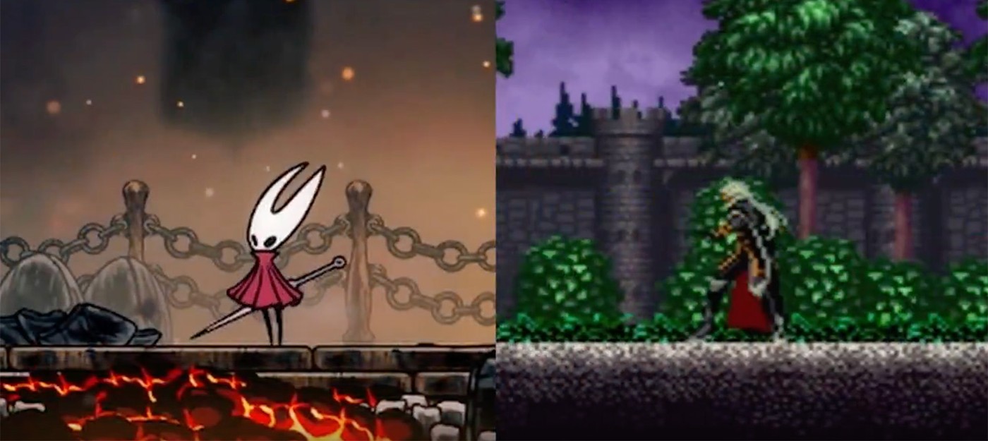 Фанаты заметили поразительное сходство анимаций Hollow Knight Silksong и Castlevania