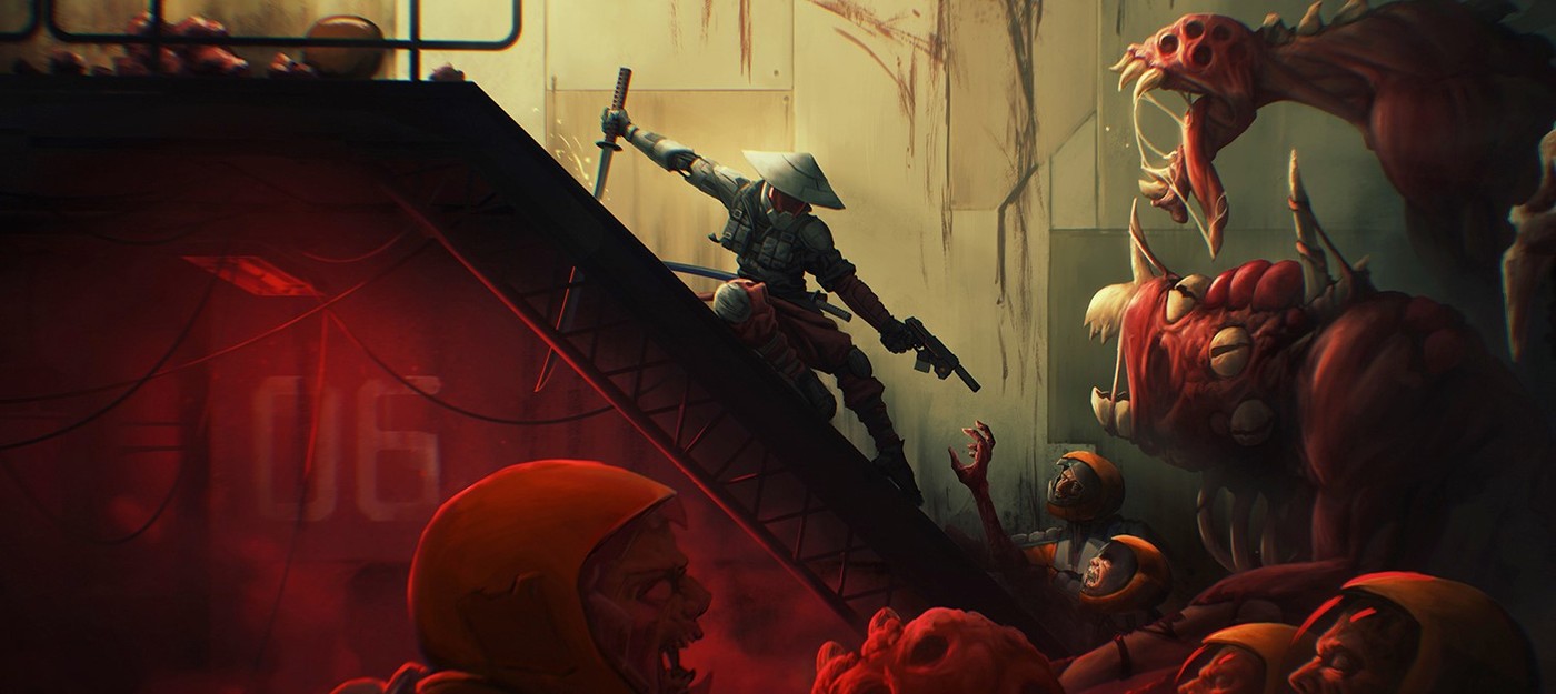 Состоялся внезапный релиз Katanaut — 2D-рогалика про кибер-ниндзю с монстрами будто из Dead Space