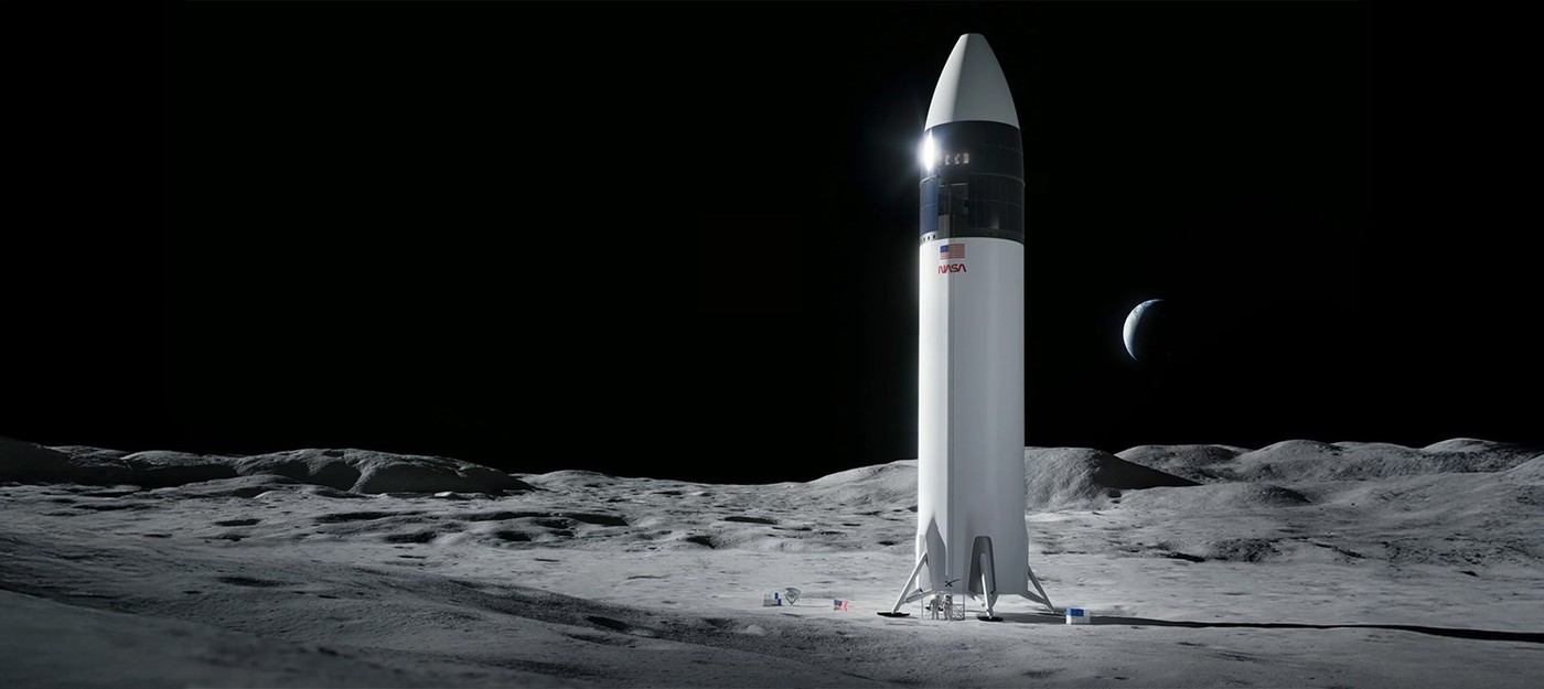 NASA предупреждает о годовых задержках лунного модуля SpaceX