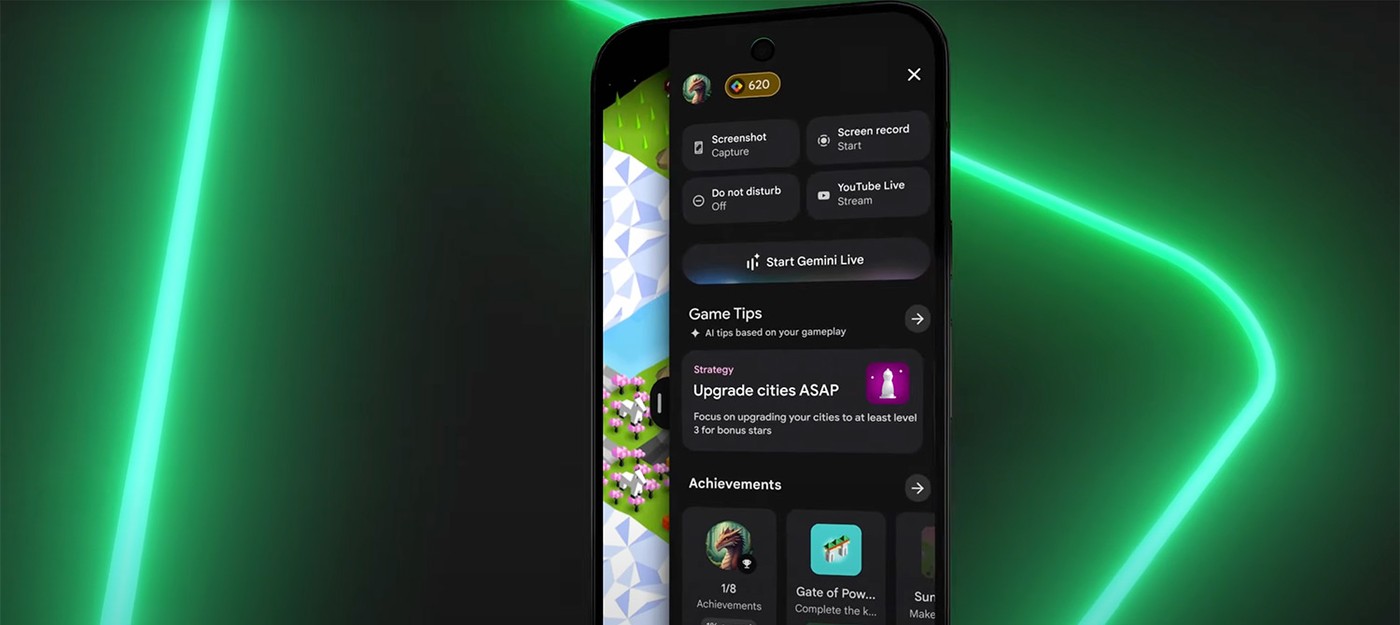Google превращает Gemini в игрового помощника с новым оверлеем для Android