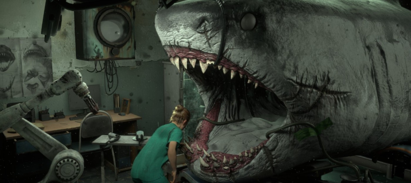 Откусанные руки и смерть от хвоста в трейлере хоррор-симулятора Shark Dentist про лечение зубов акулам