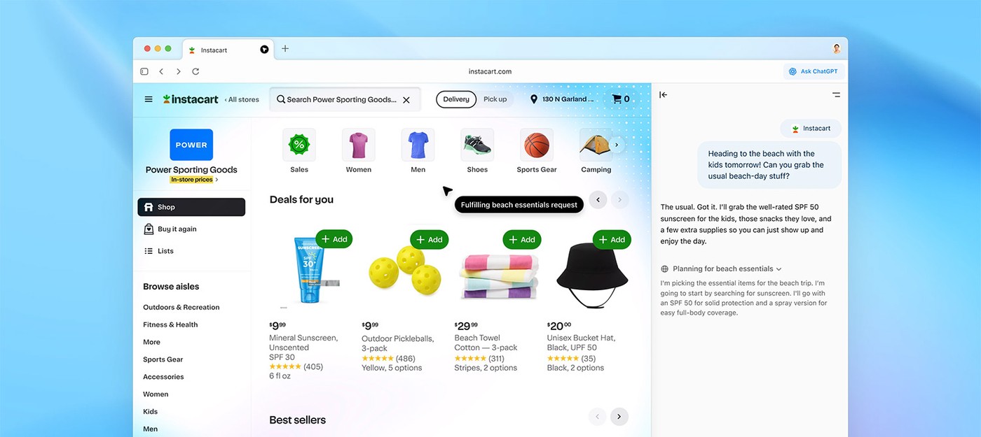 OpenAI запустила браузер ChatGPT Atlas с встроенным ИИ для macOS