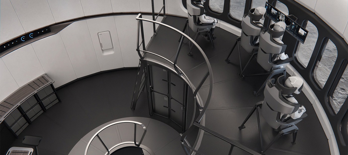 SpaceX показала интерьер огромного лунного посадочного модуля с сомнительным использованием пространства
