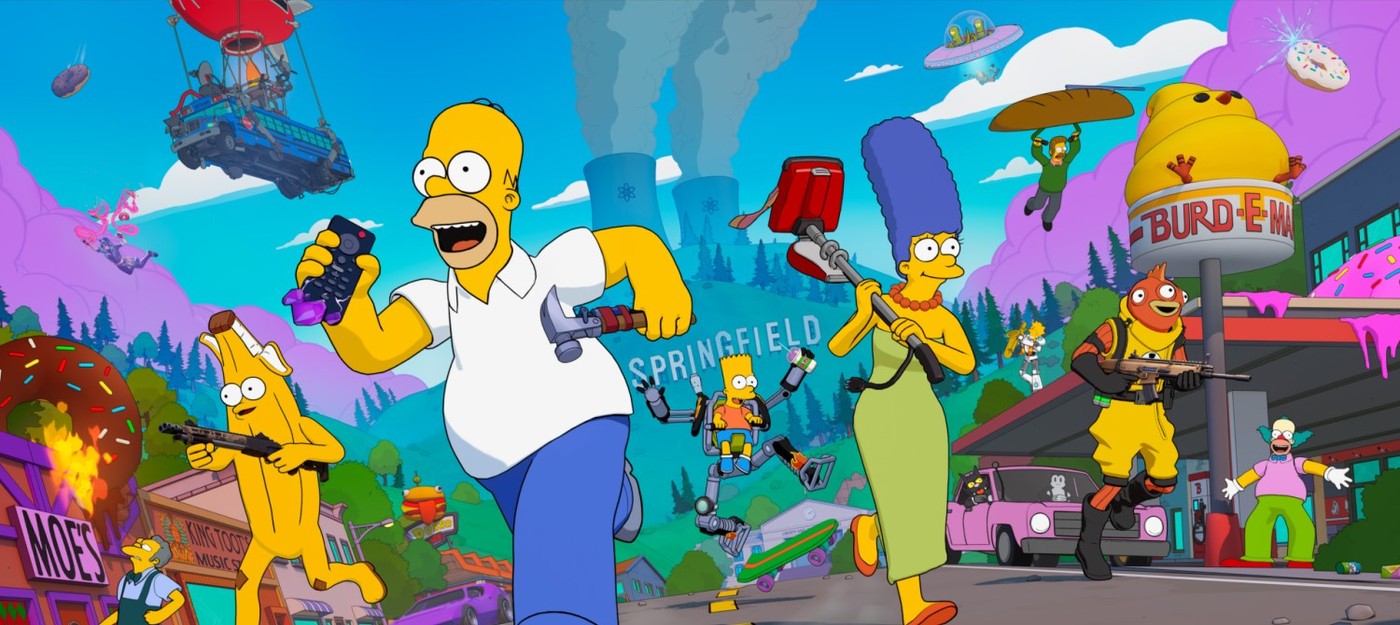 В Fortnite стартовала огромная коллаборация с "Симпсонами" – в игре теперь можно побродить по Спрингфилду