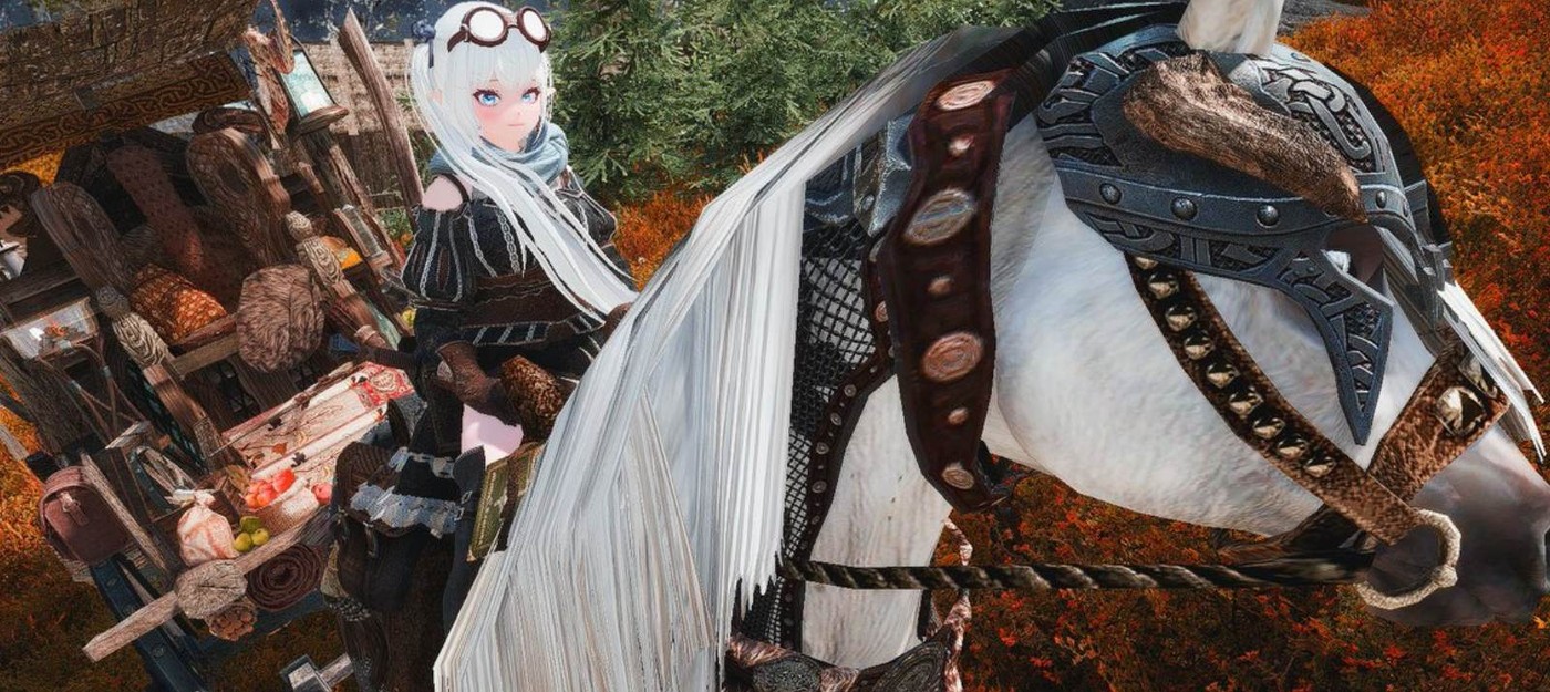 Новый мод для Skyrim заменяет фасттревел на атмосферные поездки в повозке с лошадью