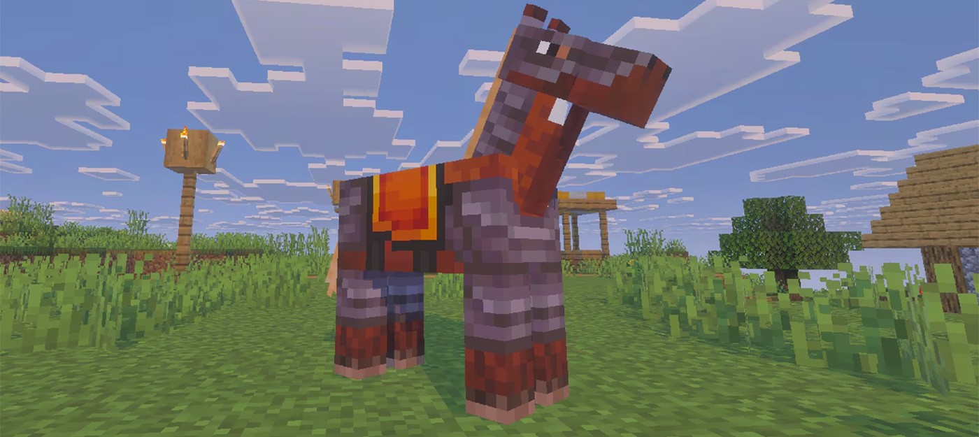 Лошади в Minecraft получат броню из незерита в финальном дополнении Mounts of Mayhem