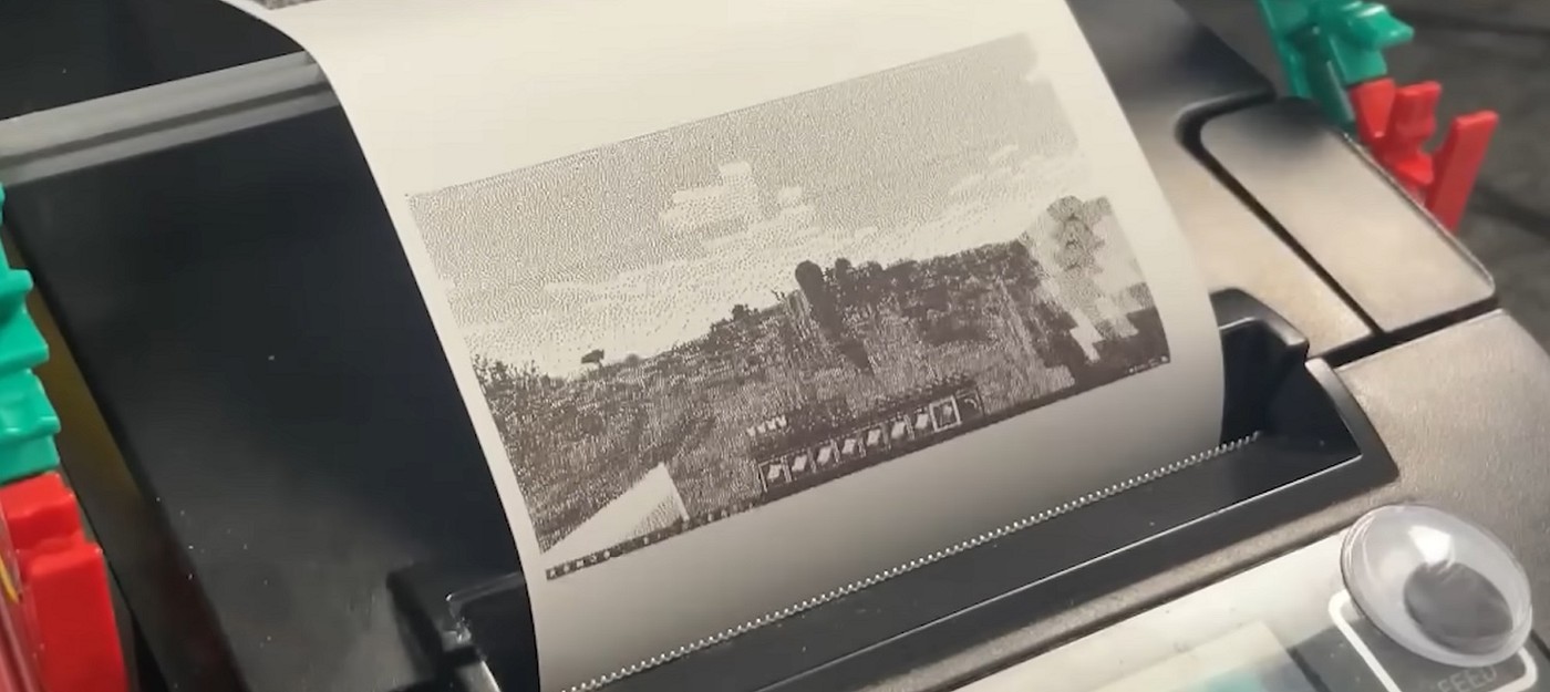 Ютубер прошел Minecraft, используя ресторанный принтер для чеков вместо монитора