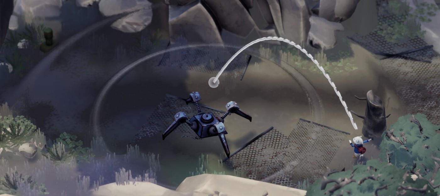 В Steam вышла бесплатная игра про хорька в духе Stray и с роботами в стиле ARC Raiders