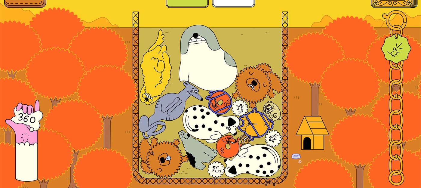 Рогалик-декбилдер Dogpile предлагает совмещать нарисованных от руки собак в духе Suika Game