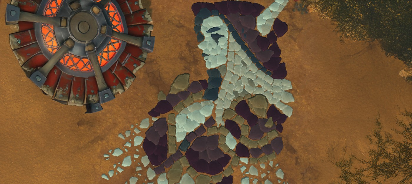 Игрок World of Warcraft создал портрет Сильваны из 250 окрашенных камней