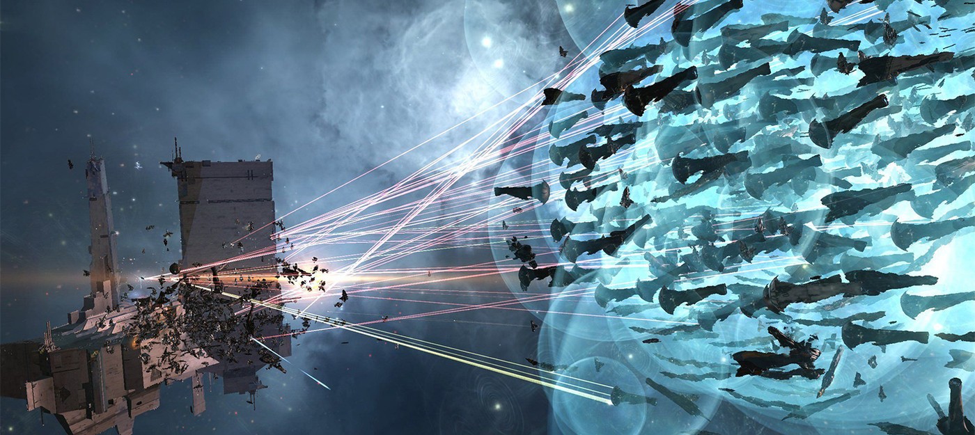 За год игроки EVE Online уничтожили виртуальных кораблей на 6 миллионов долларов и добыли 2.2 триллиона кубометров руды