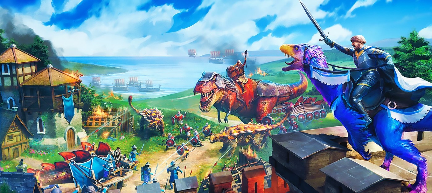 Динозавры в Средневековье в новом трейлере стратегии Dinolords