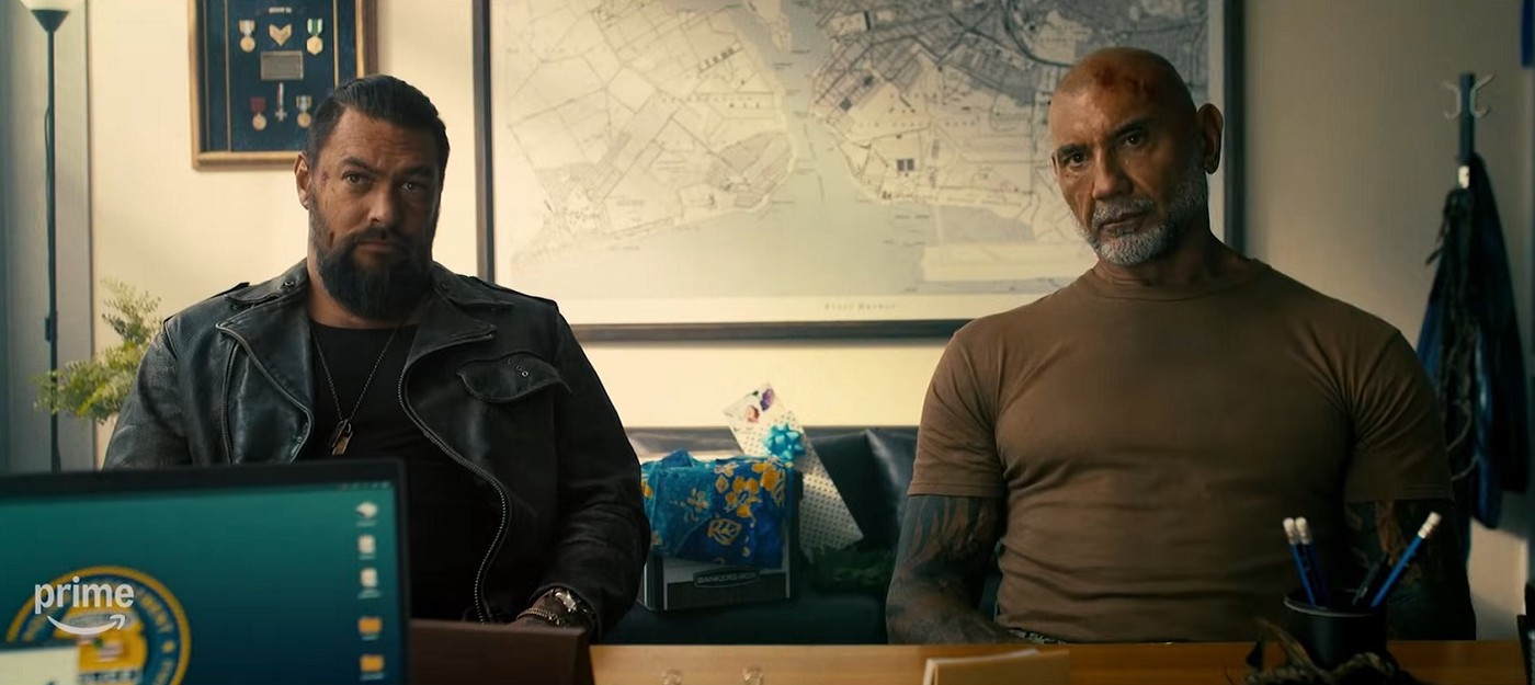 Дэйв Батиста и Джейсон Момоа против якудза в первом трейлере боевика "Опасный дуэт" от режиссера "Синего жука"