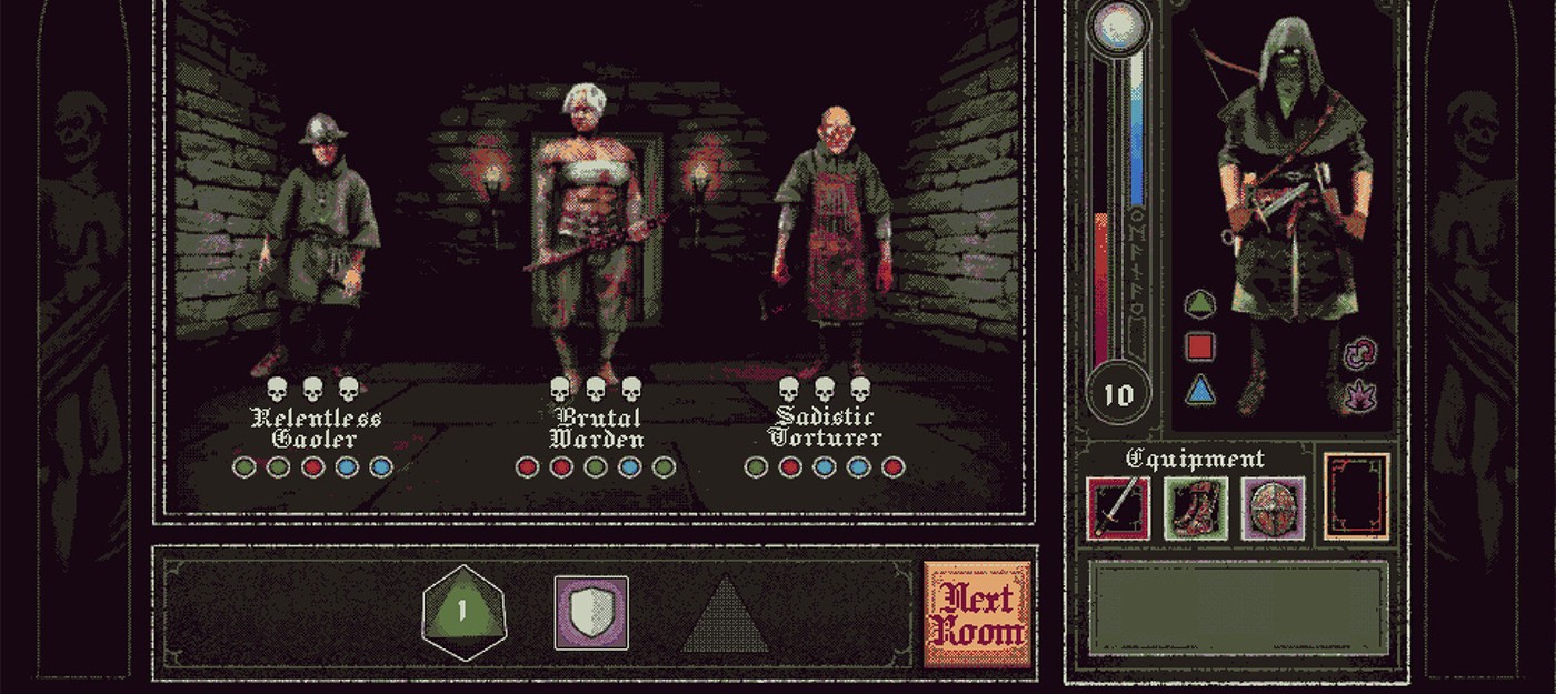 Рогалик с пиксельной графикой The Fortress убивает игроков бросками костей