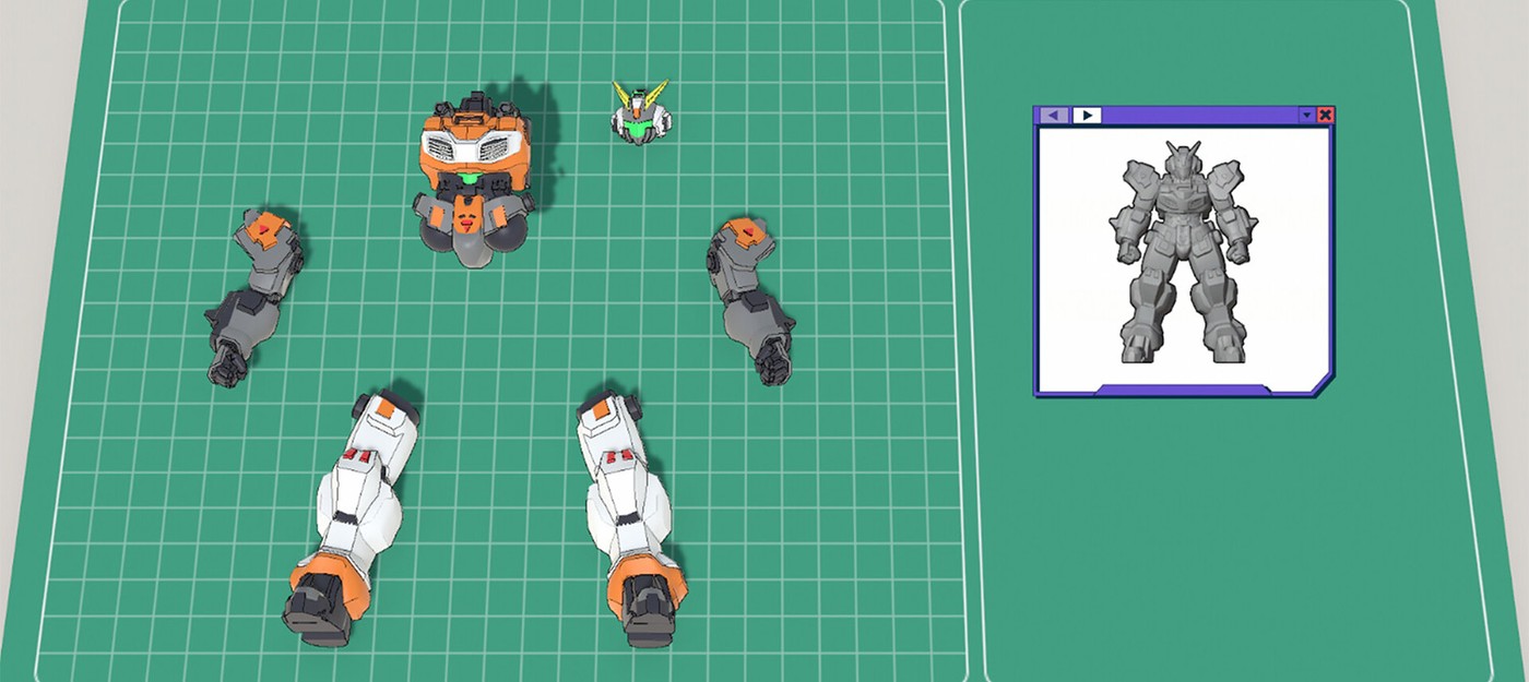 Симулятор сборки Gunpla-моделей Mech Builder 3D позволяет создавать мехов без затрат на реальное хобби