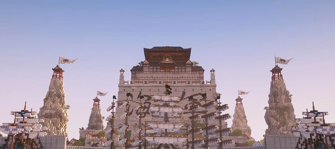 Ютубер потратил 77 дней на строительство Маринфорда из One Piece в Minecraft с хардкорным режимом