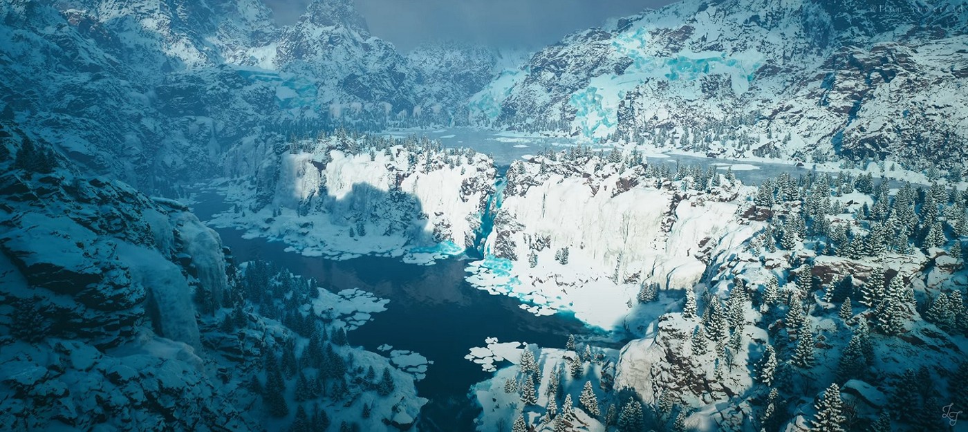 Фанат воссоздал Забытую Долину из Skyrim на Unreal Engine 5.7 с использованием Lumen и Nanite